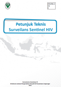 Book Cover: Petunjuk Teknis Surveilans Sentinel HIV